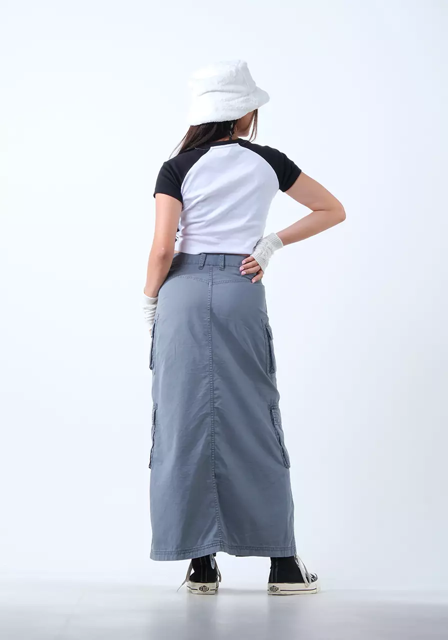 Rok Wanita Cargo Sakura Grey