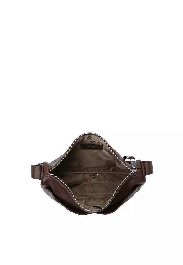 Slip Pockets Shoulder Bag - Cacao