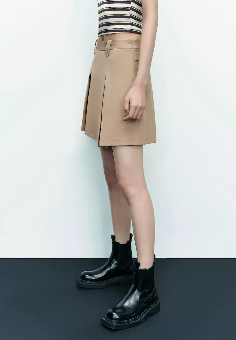 Buy URBAN REVIVO Pleated Mini A-Line Skirt 2024 Online