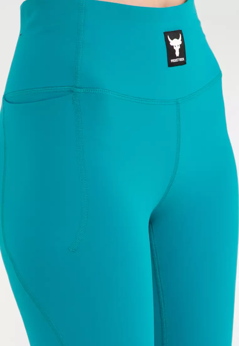 Under Armour Women's Project Rock Colorblock Ankle Leggings, Women's  Active Leggings & Tights