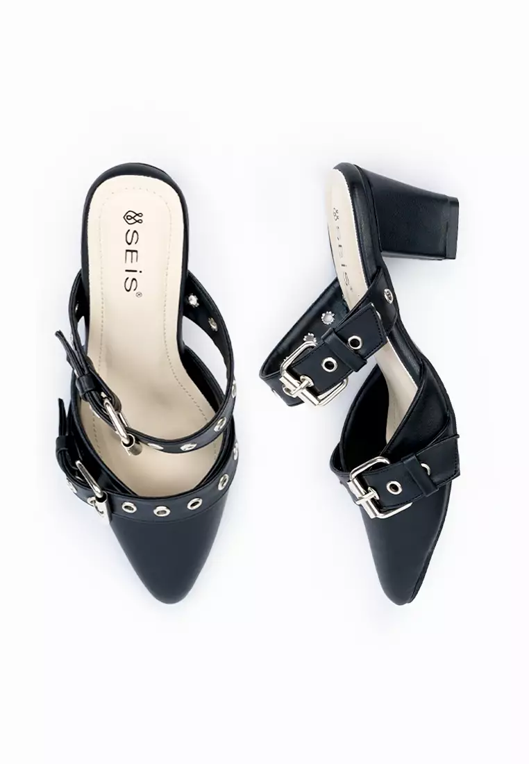 SEIS Vamos Sandal Mules Wanita Heels 5 cm