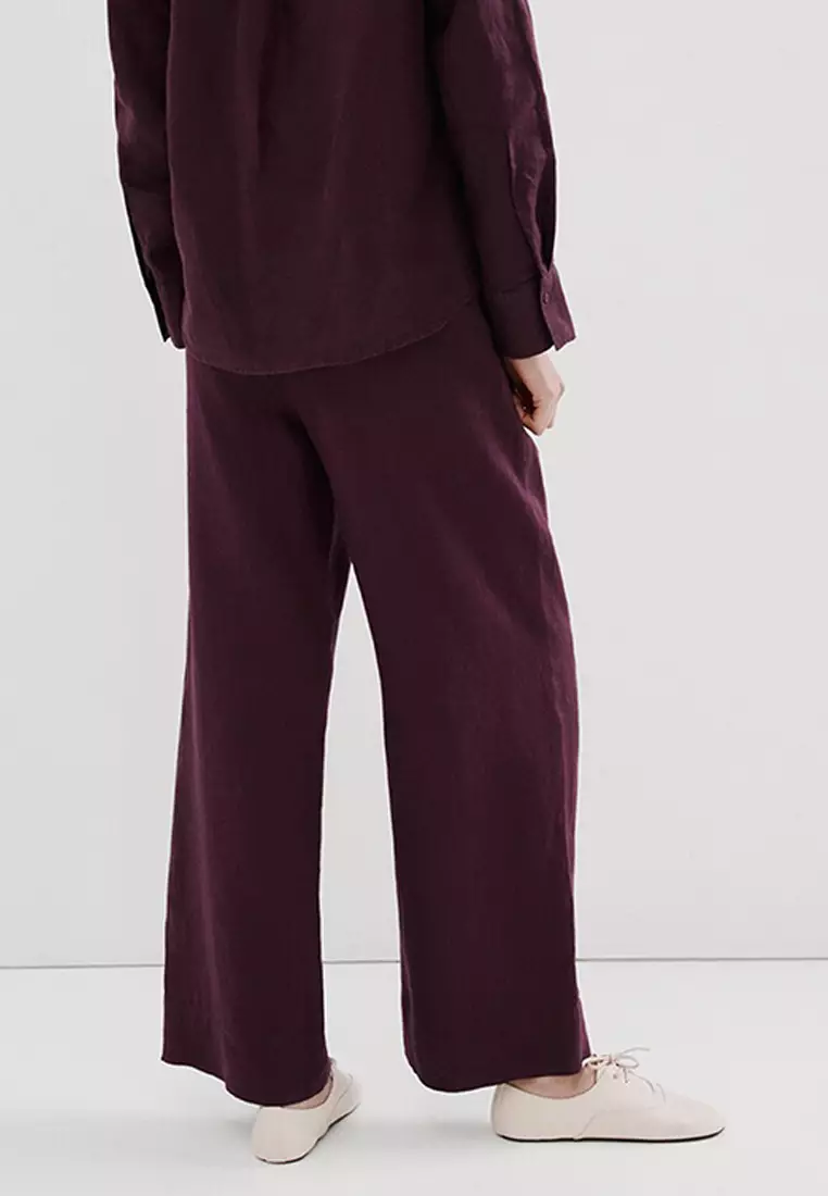Straight Linen Trousers