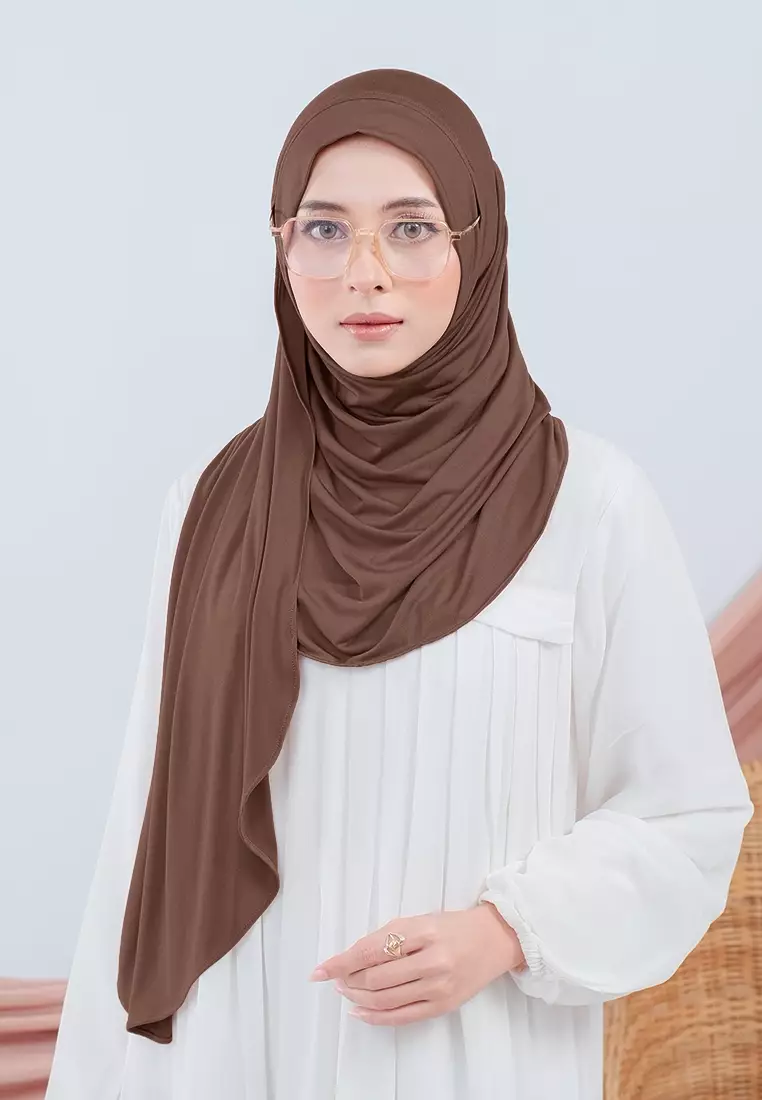 HIJAB INSTAN FAYZA - DARK BROWN