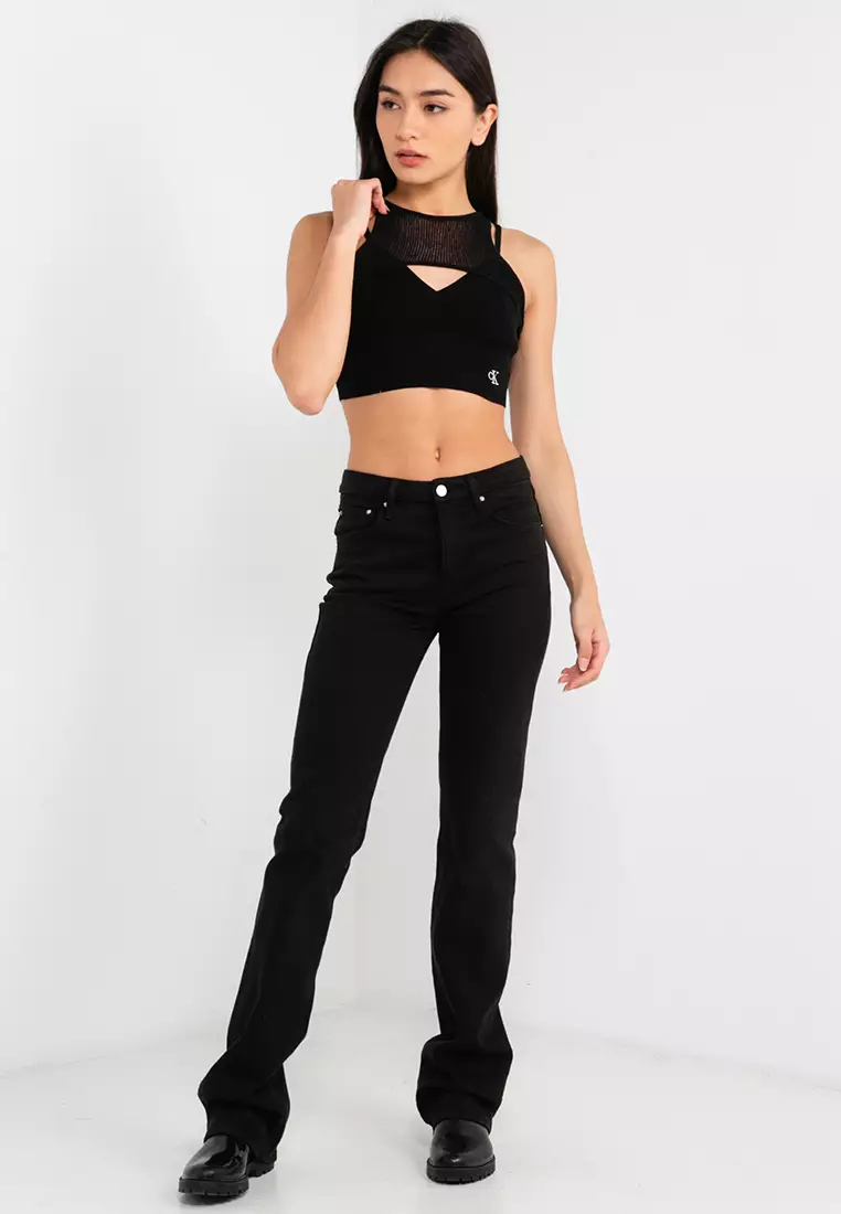 Calvin Klein Halter Neck Cropped Tank Top, $49, Calvin Klein