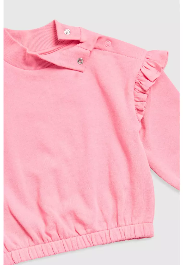 Pink Sweat Top and Leggings Set