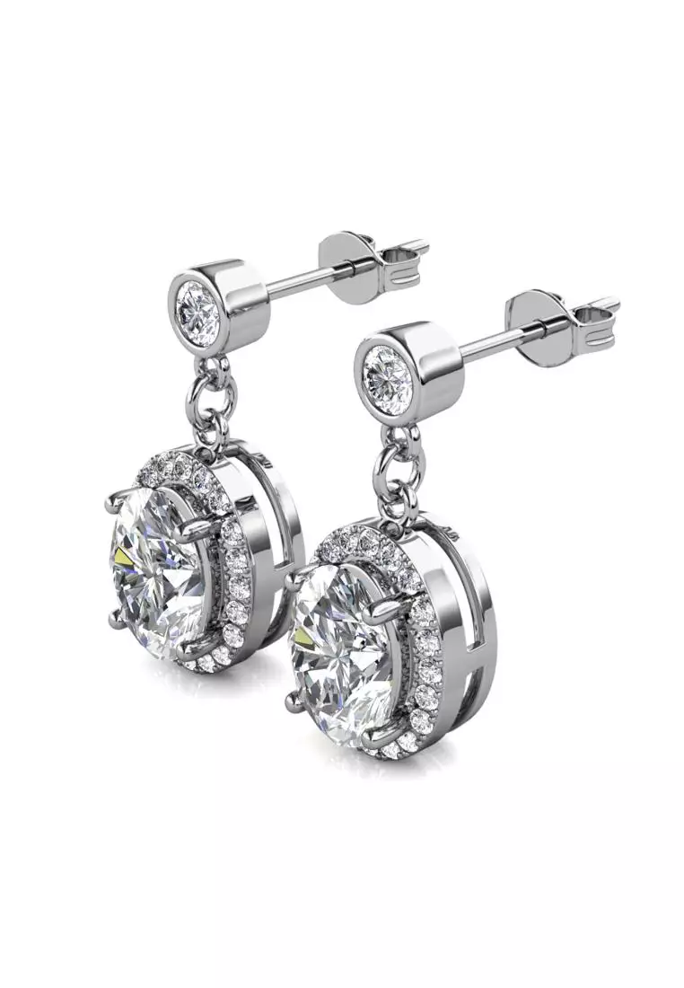 Berlian Moissanite Royaute Earring [GRA CERTIFICATE MOISSANITE DIAMOND] - Anting Moissanite Diamond 1,5 CT 925 Silver Celesta by Her Jewellery
