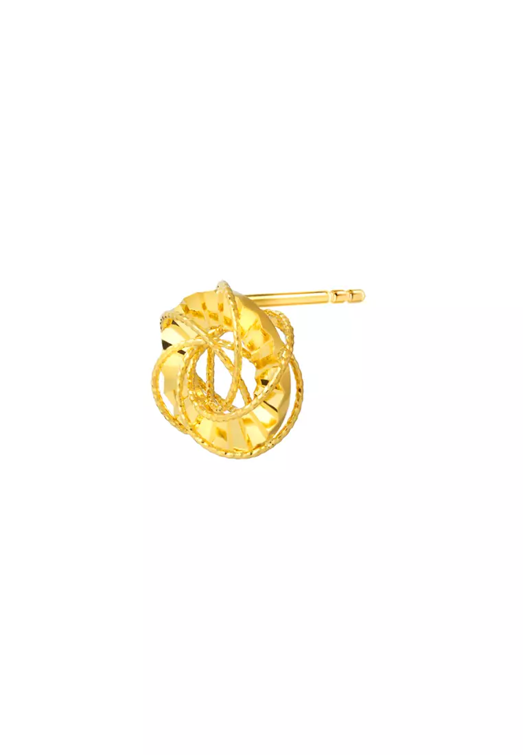 TOMEI Earrings, Yellow Gold 916