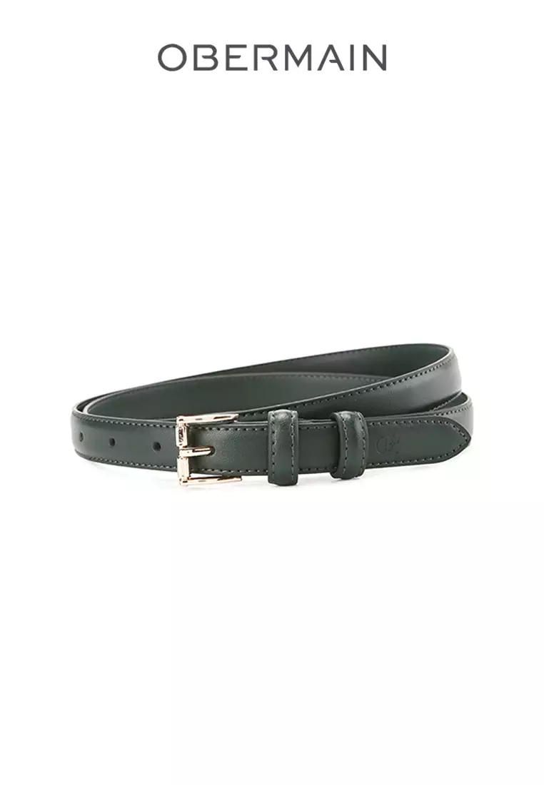 Ladies Belt 20MM Pin Buckle Leather White