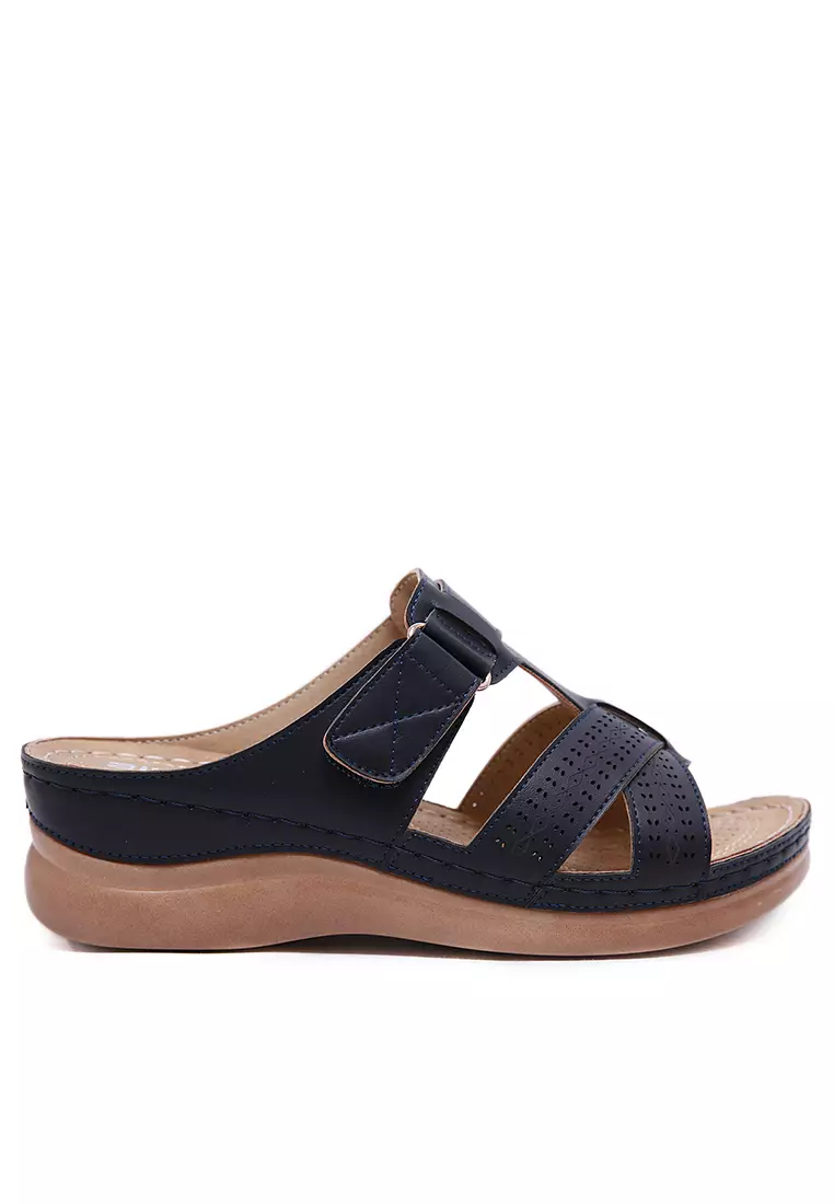 Discount on Twenty Eight Shoes  shoes - SKU: 5cm Open Toe Pu Wedge Sandals Alm298-1