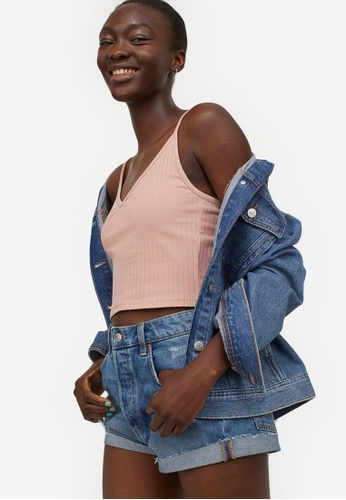 Short jersey camisole top clearance