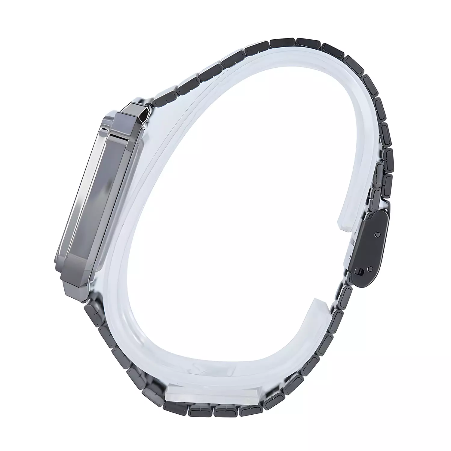 Casio Vintage - Jam Tangan Digital Unisex - Grey Tone Resin Case - Black Stainless Steel Band - A120WEGG-1B