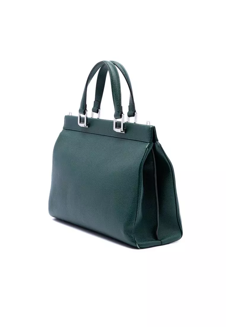 Pre-Loved Gucci Medium Calfskin Zumi Top Handle Bag