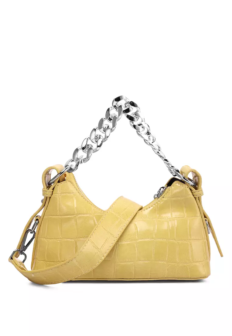 Tas Baguette Siap Acara Kuning