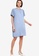 ck Calvin Klein blue PLEATED ORGANZA DRESS - FULLY LINED 366D8AA83B87A3GS_4