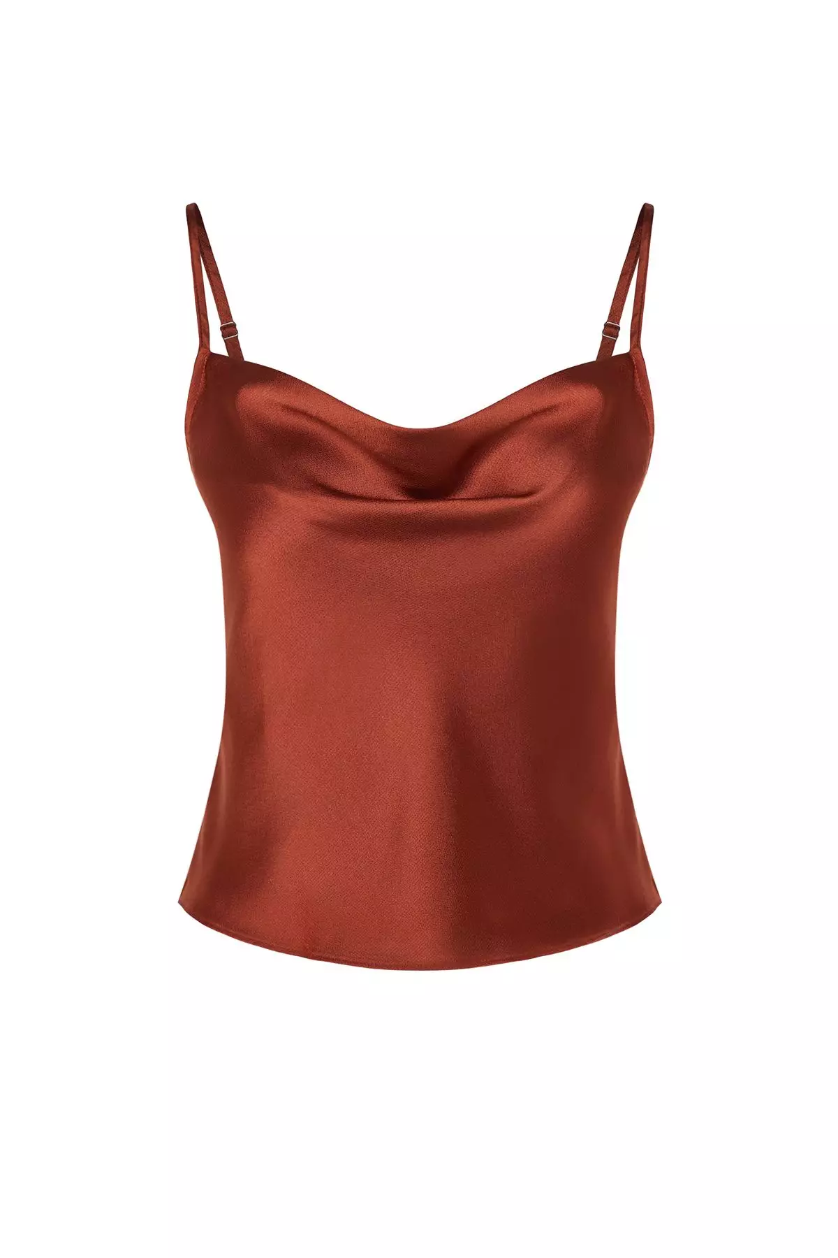 Tile Strap Lace Collar Satin Woven Blouse TWOSS19BB0161