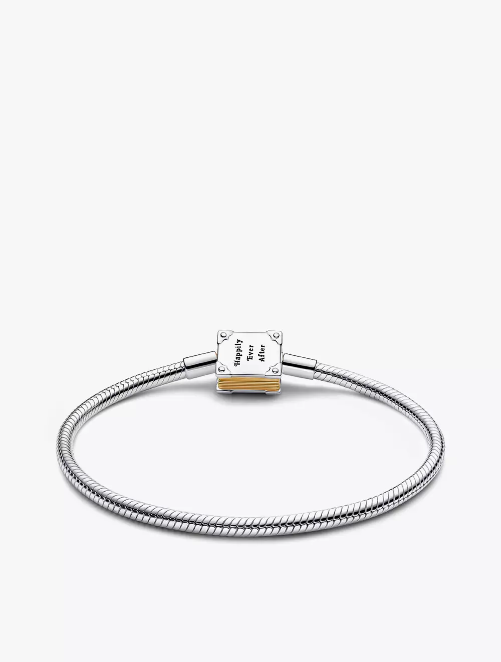 Disney Princess Sterling Silver And 14K Gold-Plated Bracelet With 0.012 Ct Tw G-I Vs+ Round Brilliant Very Good Cut Lab-Grown Diamond - 18