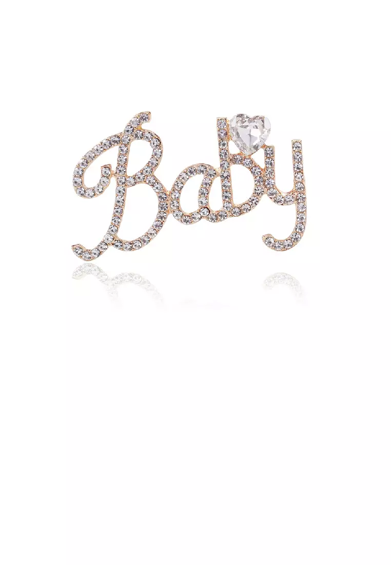 Gold hotsell baby brooch