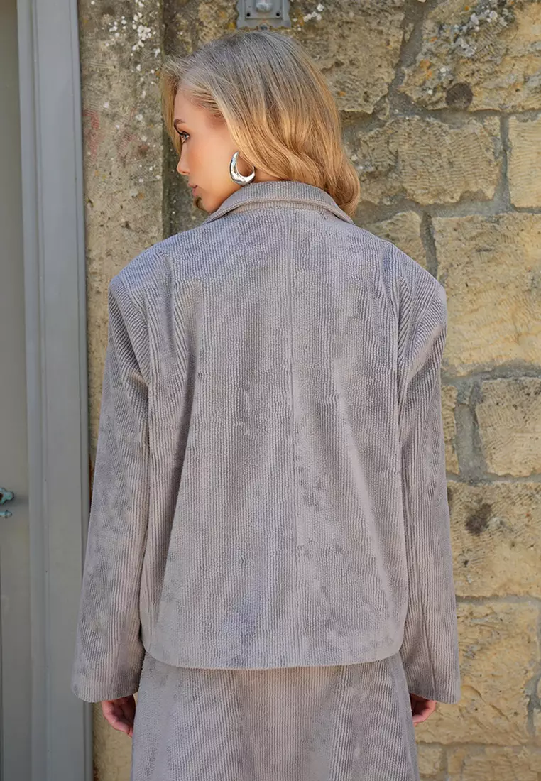 Oversize Padded Shoulder Jacket