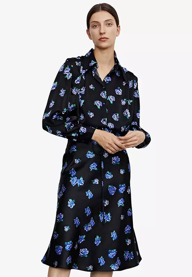 Calvin klein tonal dot maxi shirtdress hot sale