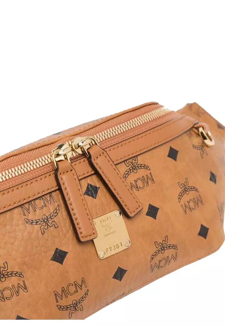 Medium Fursten Belt Bag In Visetos Cognac MMZAAFI01CO001