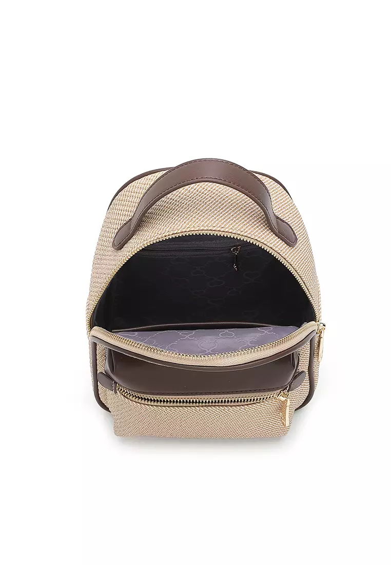 Women's Mini Backpack (Tas Ransel Wanita & Tas Punggung Wanita) - Krem