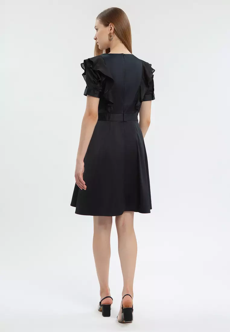 Minimal Natalie Dress Jet Black