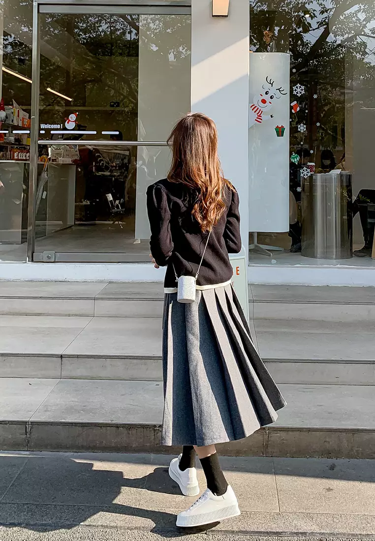 Leather Platform Lace Up Sneakers TLD608-1