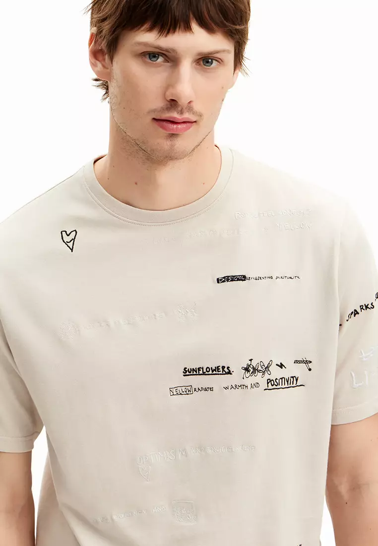 Desigual T シャツ ワードプリントTシャツ メンズ用 I Desigual.com