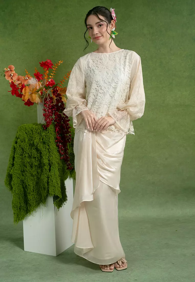 Shira Kurung Modern with Drape Skirt
