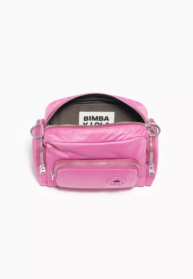 Bimba Y Lola M Pink Nylon Crossbody Bag