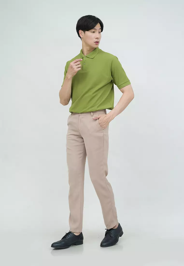 polo shirt baju kaos kerah polo slim houseofcuff hijau