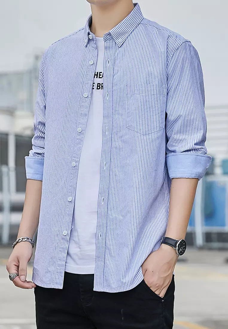 Slim Casual Long Sleeved Shirt C2001