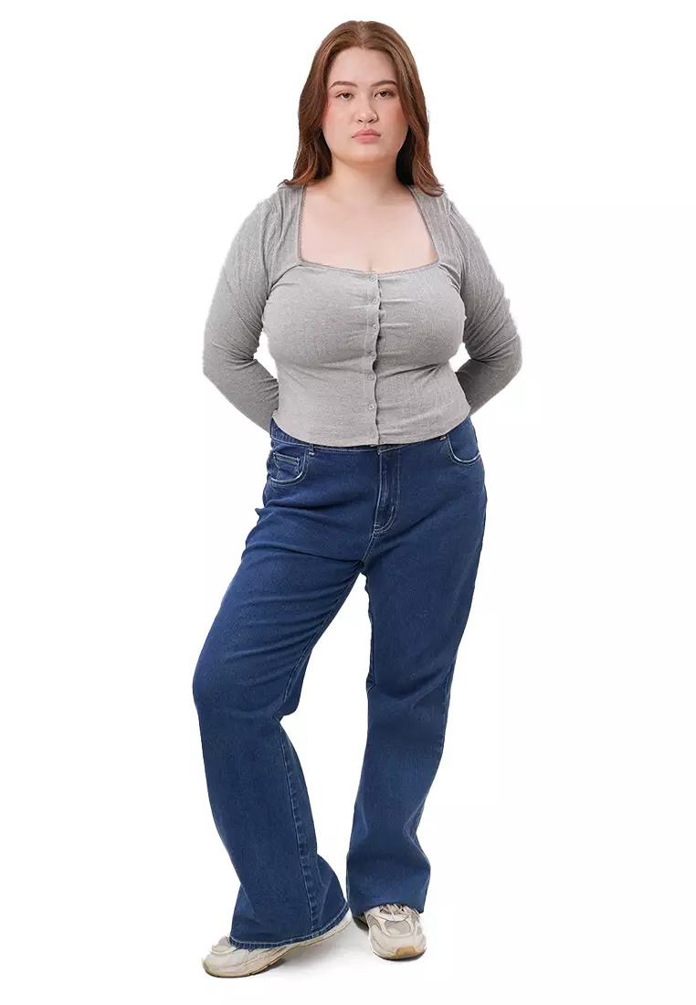 Mid Rise Flare Denim Jeans