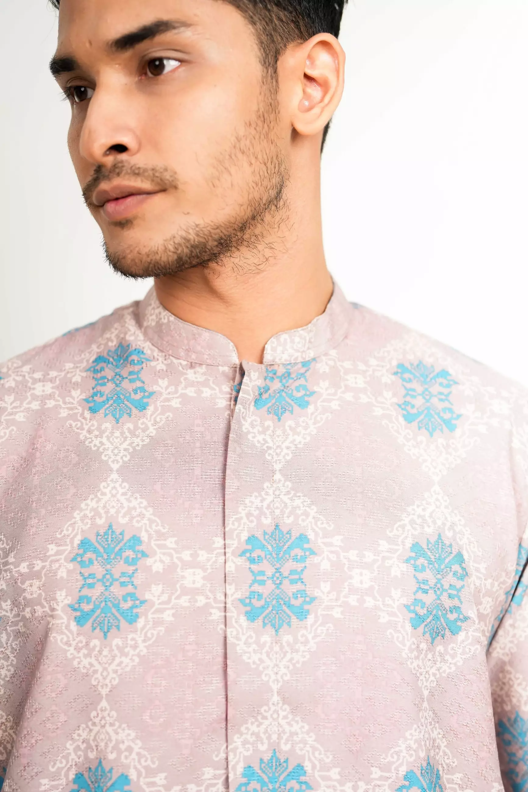 Sarimbit Kaluna Blush Kemeja Pria  Koko Lengan Panjang Regular Fit Furing