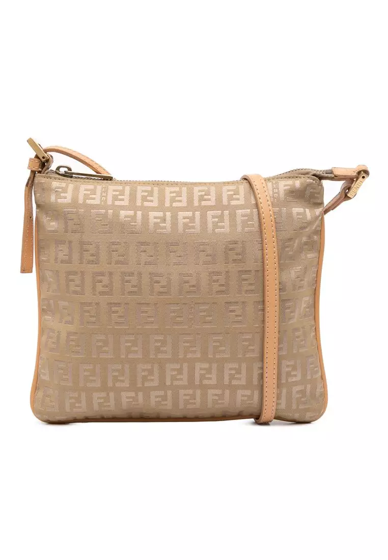 Buy Fendi Pre-Loved Fendi Zucchino Canvas Crossbody 2025 Online