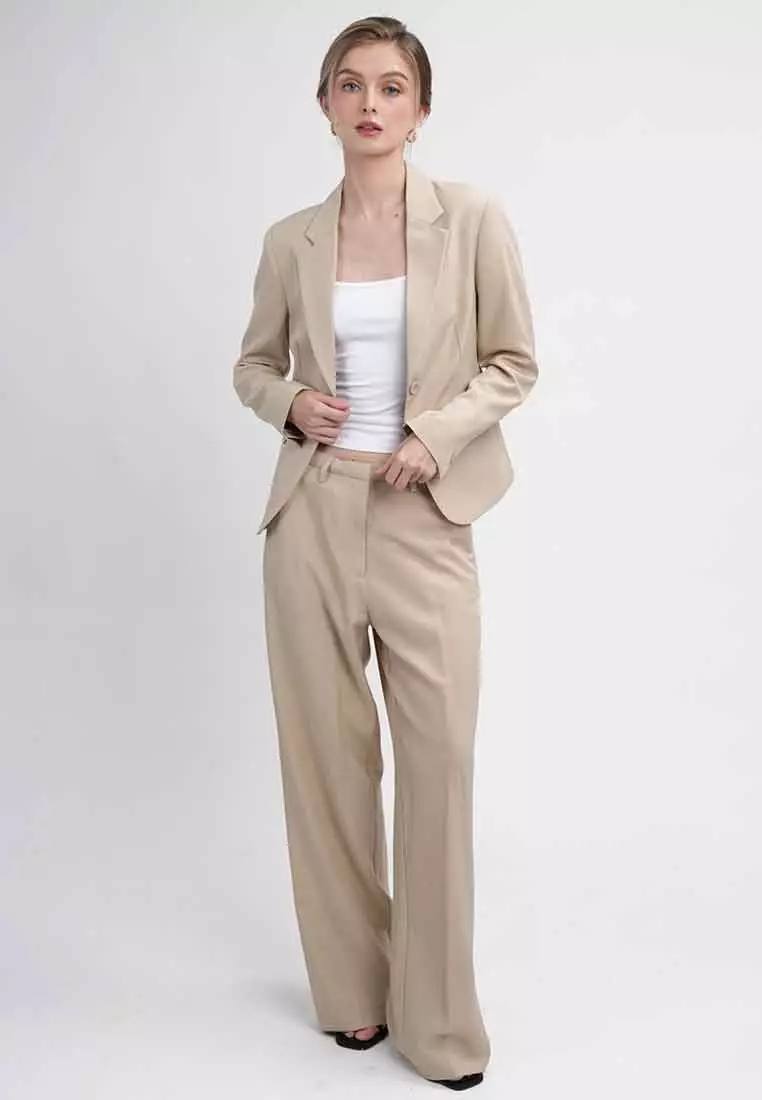 Naya Classic Wide-Leg Trousers