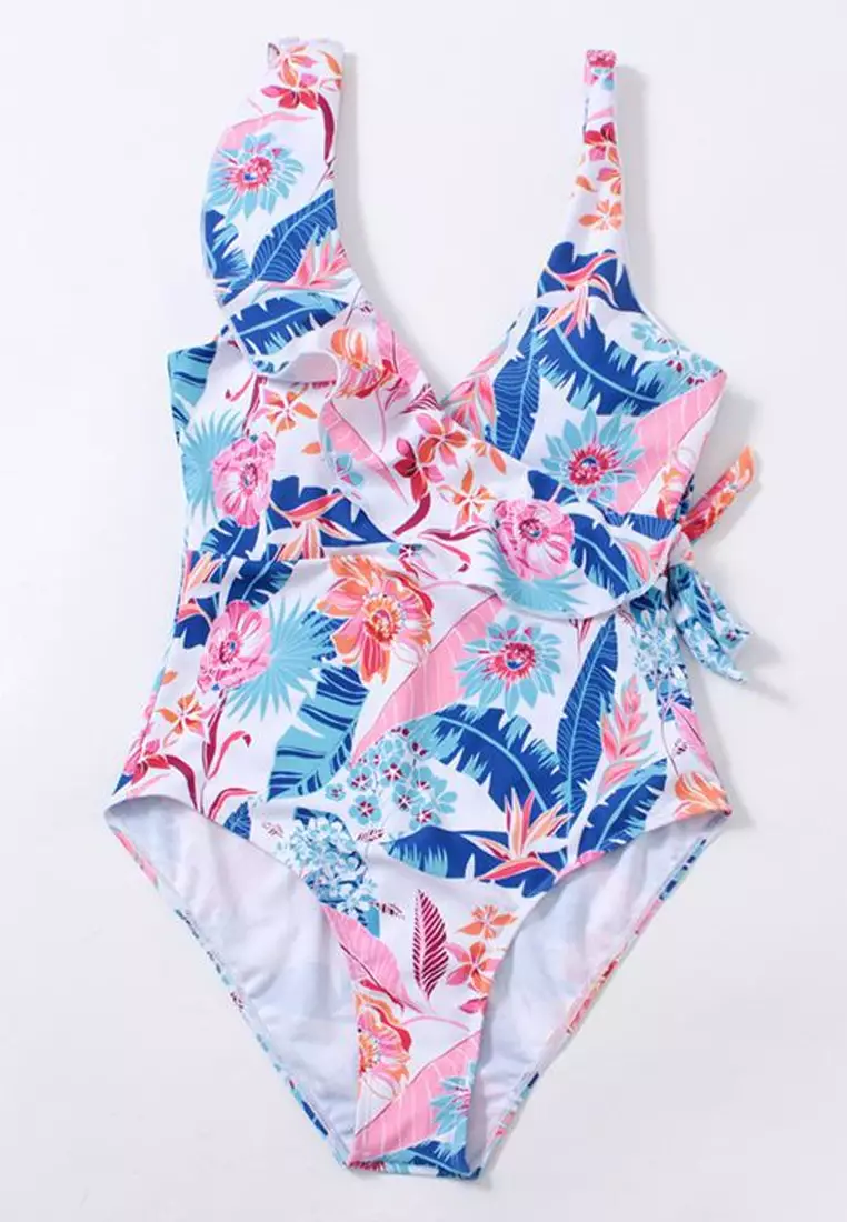 Buy LYCKA BHS1017 European Lady One Piece Swimwear White 2024 Online