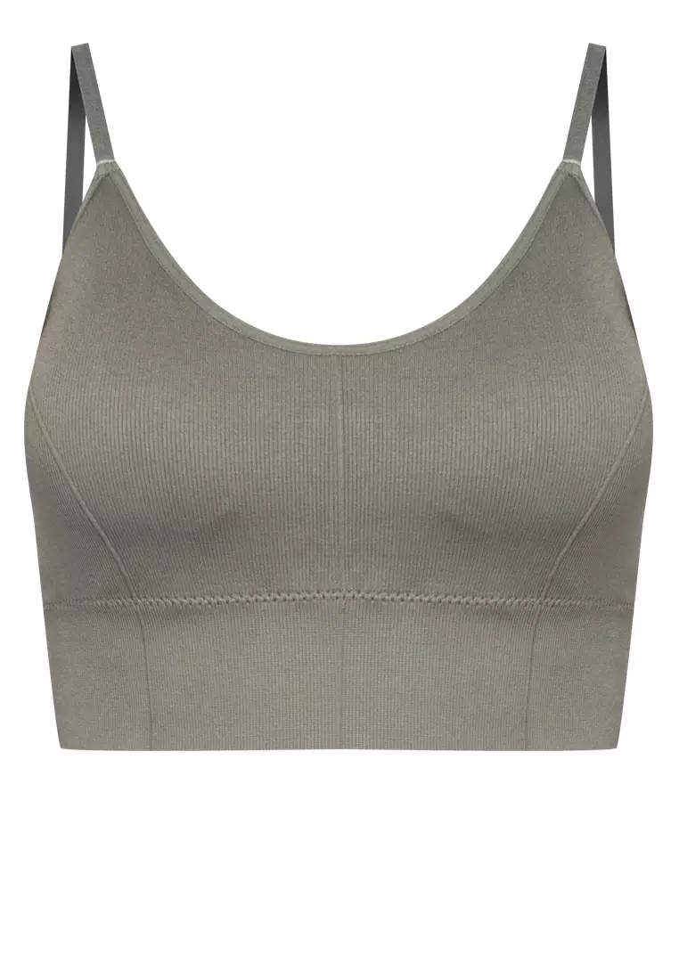 Buy Chase Fashion Plain Textured Sports Bra With Thick Pads 2024 Online