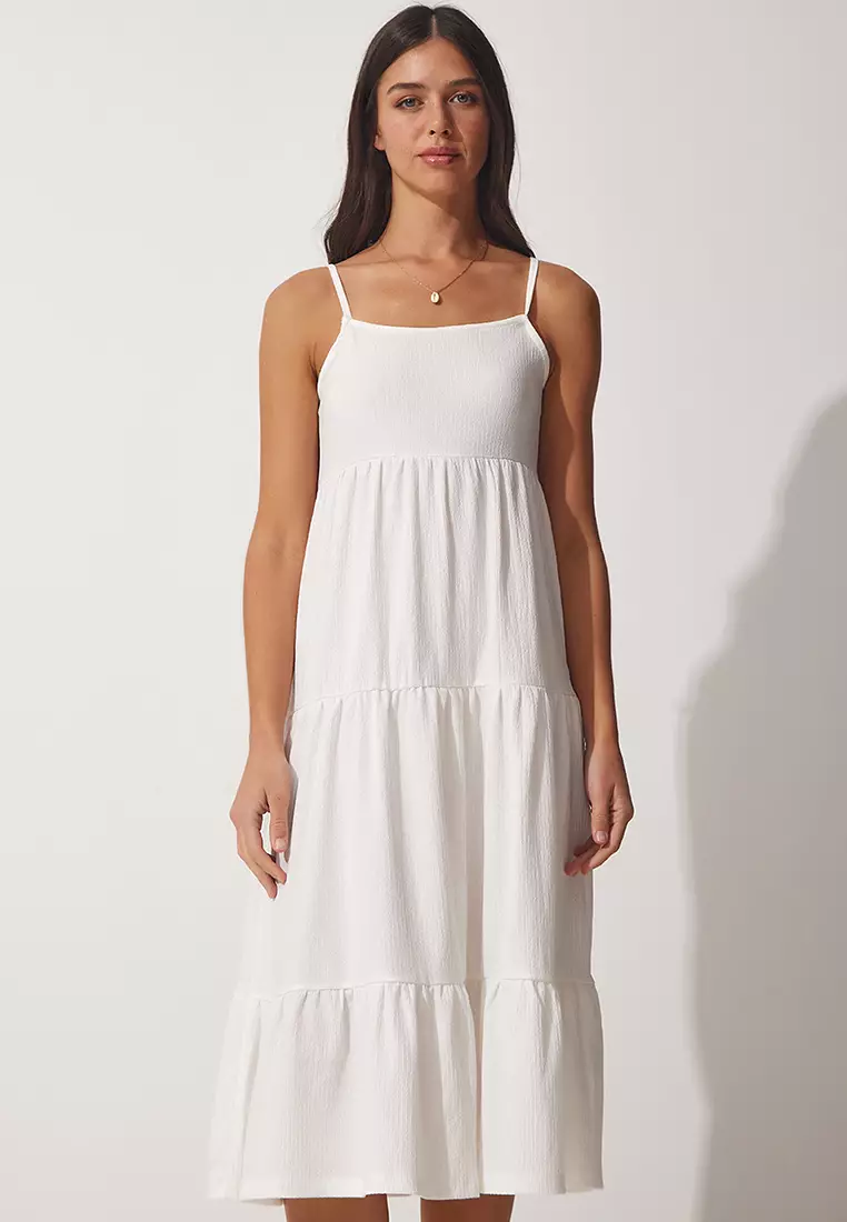 Strappy Tiered Dress