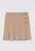 LC WAIKIKI 米褐色 Zippered Waist Gabardine Skirt F198AAAE643D1DGS_5