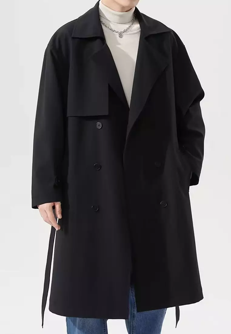 Men's Lapel Trench Coat AC-DF275