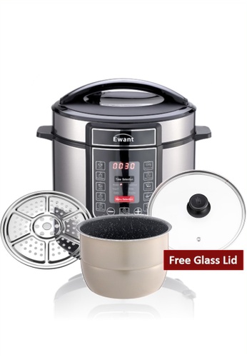 MMX black MMX Ewant Pressure Cooker Marble Pot Rice Cooker 15 in 1 with Multi-functional Cooker - Black (6L) 37423HL26BCFDFGS_1