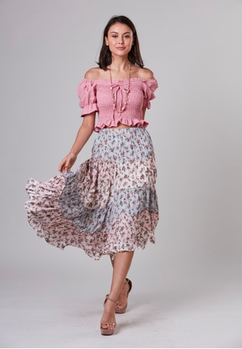 Somerset Bay Jasmine - Cropped Blouse With Pretty Frill Neckline 7B685AAC2B9644GS_1