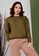Hardware green HARDWARE BASIC TEXTURE SWEATER 3A15AAAB362F02GS_1