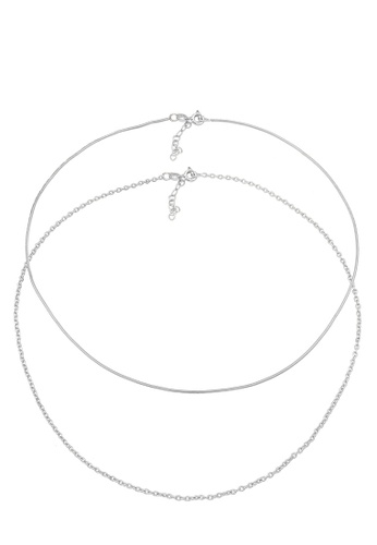 ELLI GERMANY silver Necklace Set Choker Basic Minimal FDE09ACABCE51BGS_1
