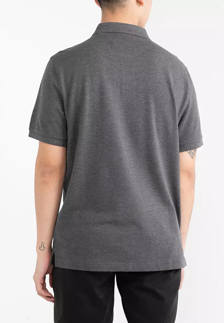 Shield Short Sleeves Pique Polo Shirt