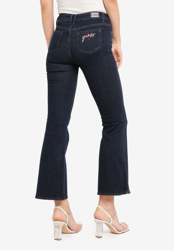 Buy Guess Guess Cropped Flare Denim Jeans Online on ZALORA 
