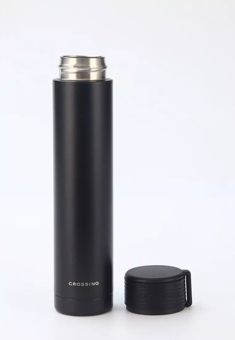 Crossing Compact Slim Insulated S/S Bottle 250ml - Black