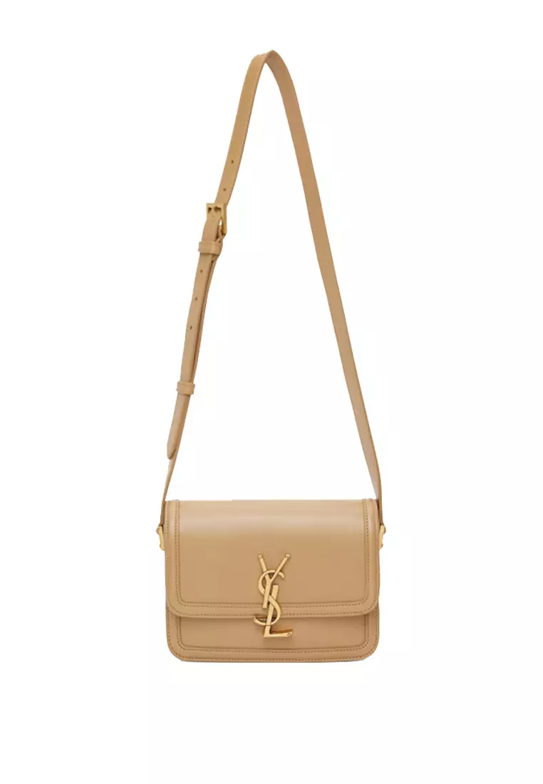 YSL Solferino Small Satchel In Box Saint Laurent Leather Tan 6343060SX0W