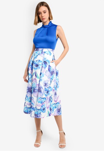 Jual Closet Gold Pleated Skirt Dress Original Zalora Indonesia